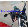 12 V Motorcycle Cigarette Lighter Socket with Switch for Handlebars